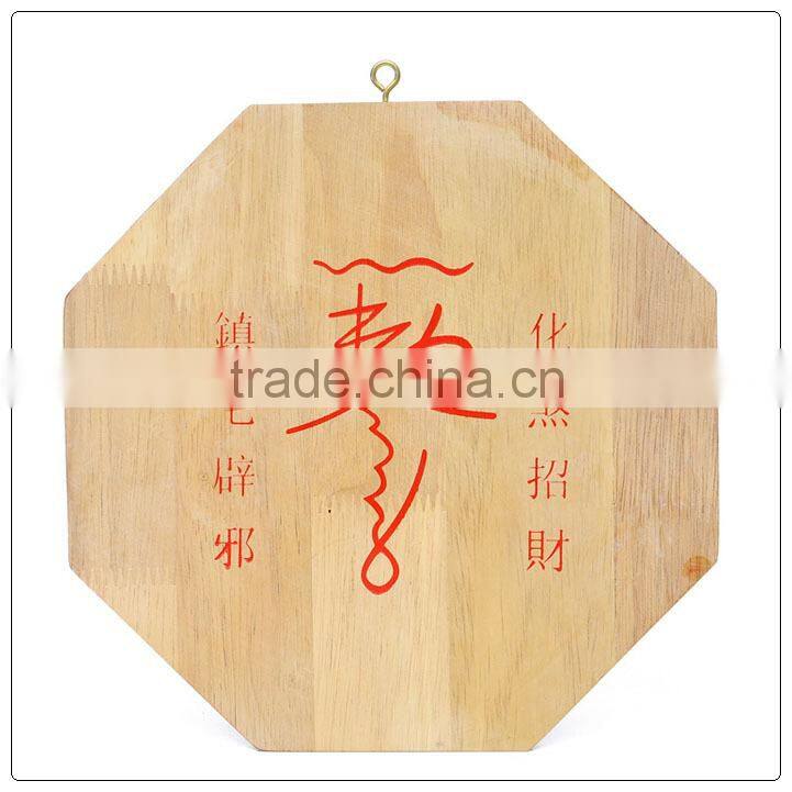 Fengshui Ba Gua Mirrors,peach wooden lion design bagua Mirror