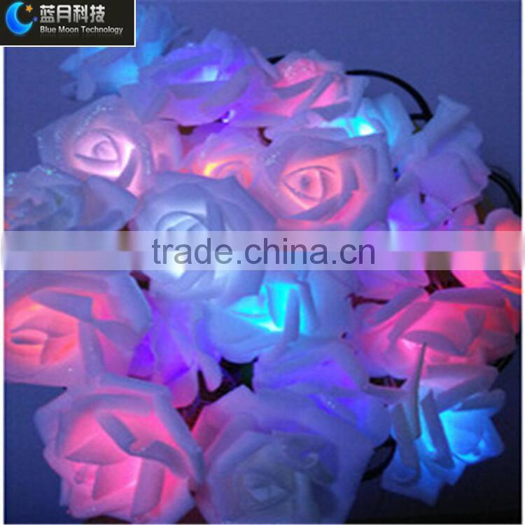 holiday wedding lights rose flower led string light