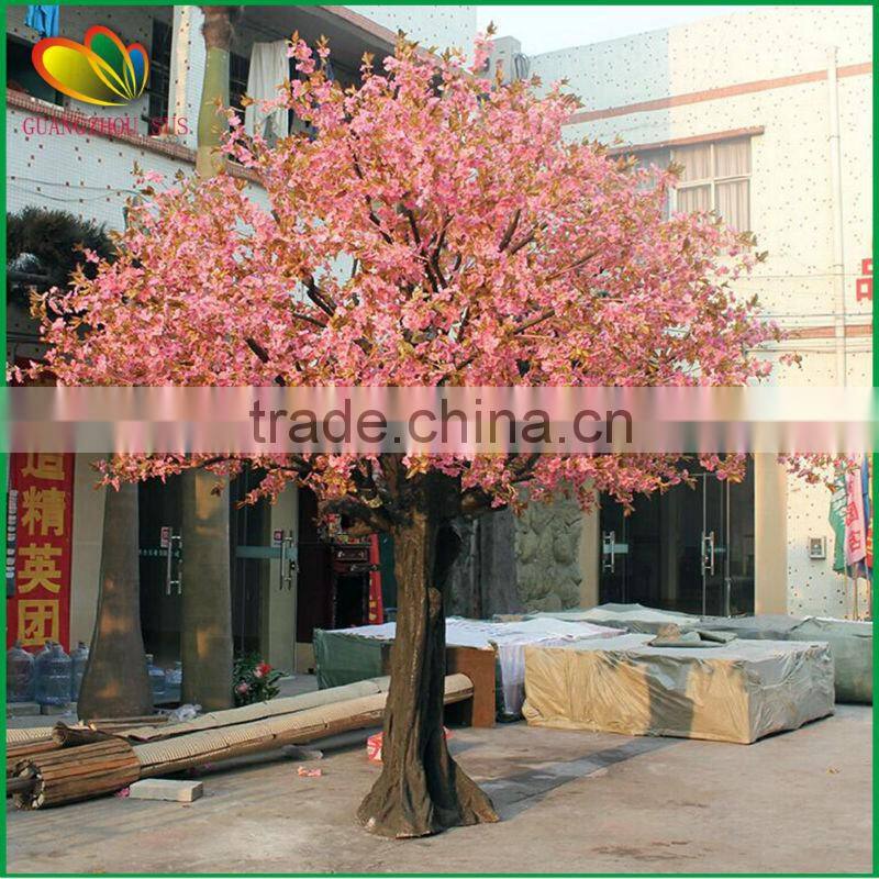 Wholesale fiberglass artificial cherry blossom tree garden decoration artificial cherry tree