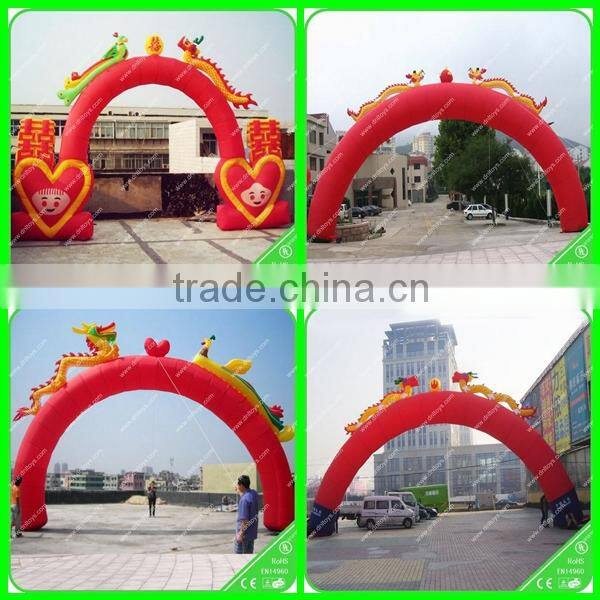 Customized color and size inflatable archway