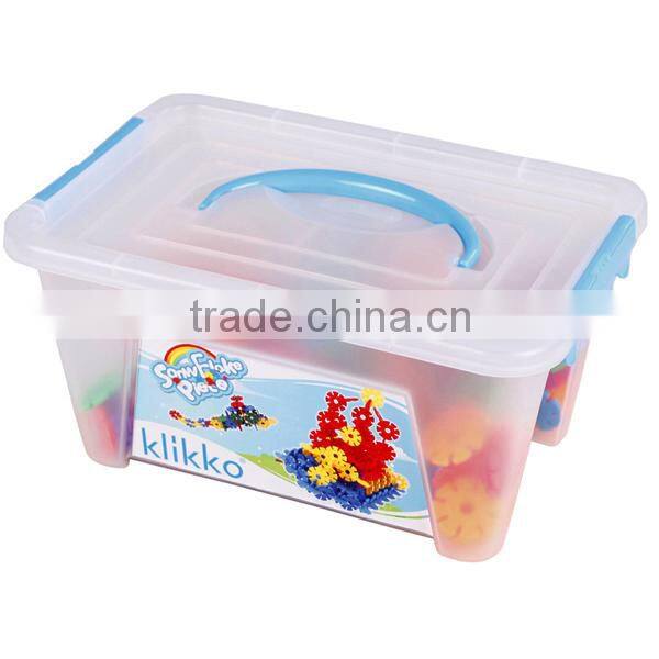 400 pcs kids education plastic diy snowflake toy bricks construction blocks toy