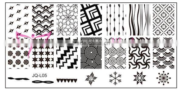 Tree and flower design nail image plate,custom metal nail art stamping plate