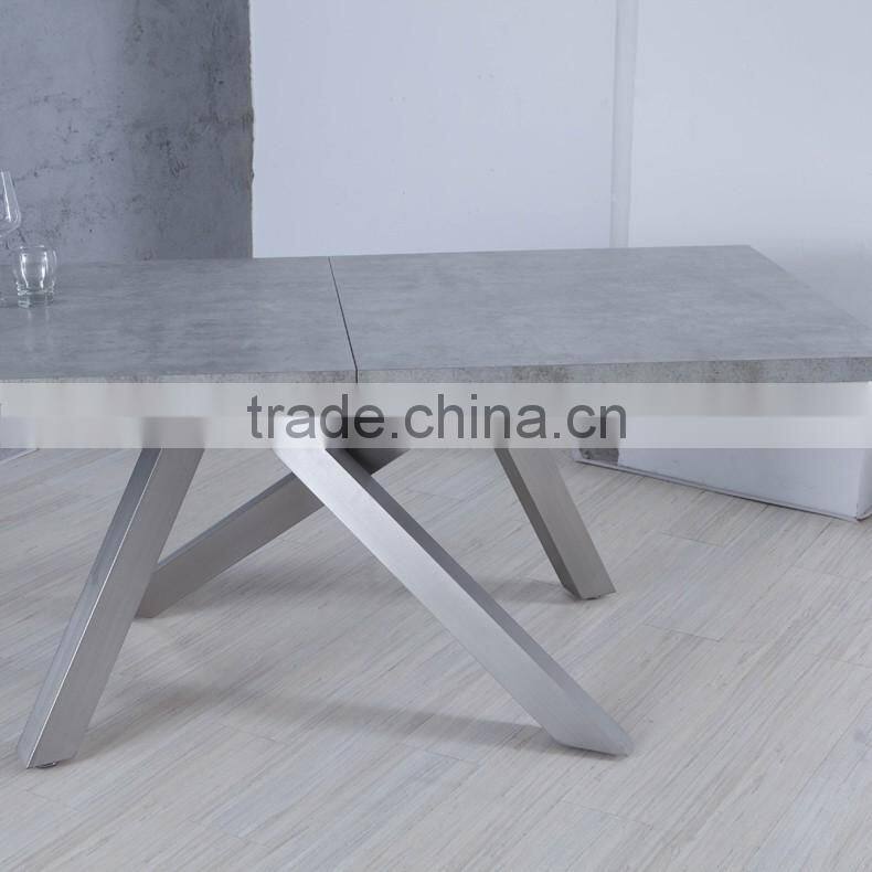 2016 Latest stainless steel dining table chairs designs