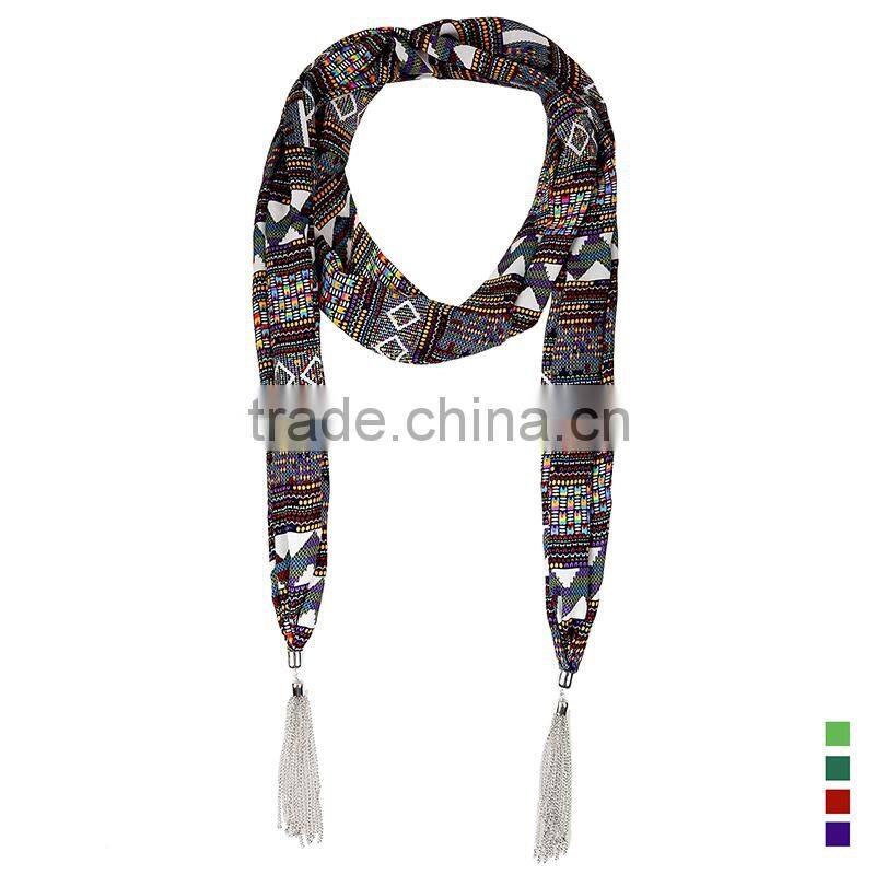Top sale funny tetris printing scarf, Crumpled scarf