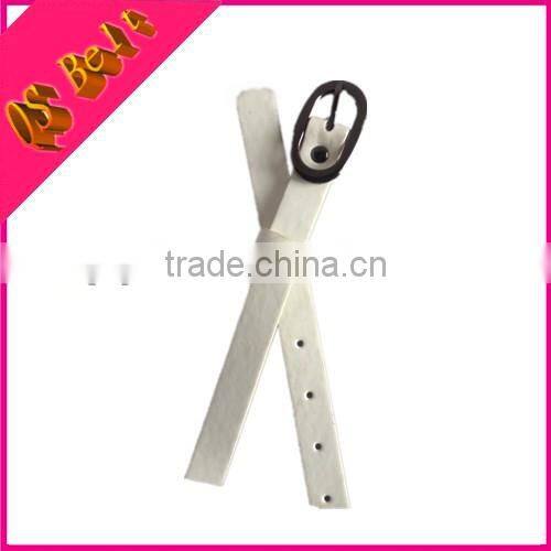 Custom New Fashion Women White Leather Belt Uniform Wholesale