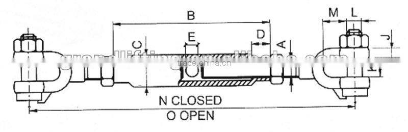Jaw&Jaw Closed Body Turnbuckle