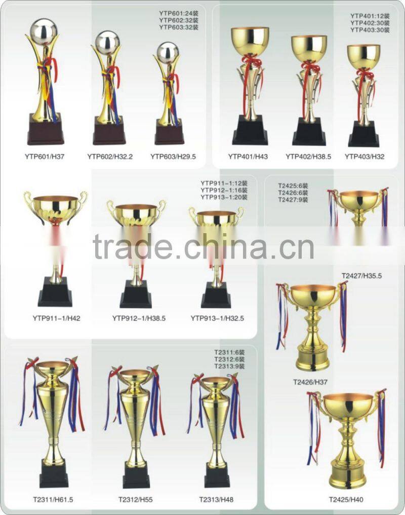 Plastic base silver ball sport competition awards 601 gold trophy