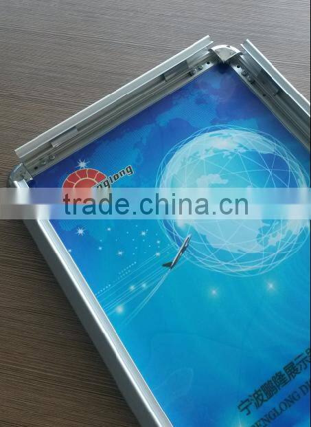 anodized aluminum round corner 32MM snap frame customized size and color poster picture frame