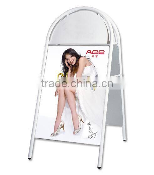 New Product Round Head Floor Standing Iron Board Outdoor Advertising Display Stands