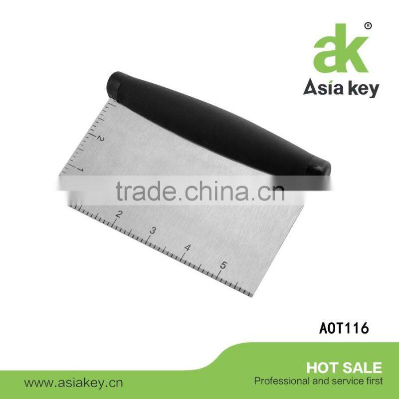 9-Inch Steel Blade Cake Decorating Straight Icing Spatula With 2 Rivets ABS Black Handle