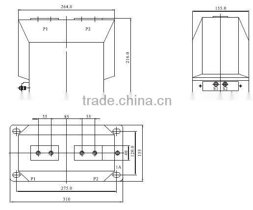 LZZBJ9-12 11kv 3 phase high voltage indoor current transformer