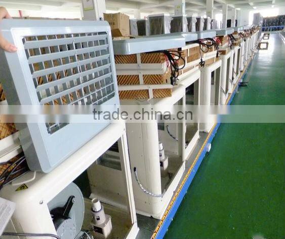 Auto swing 3000m3/h window type centrifugal air cooler