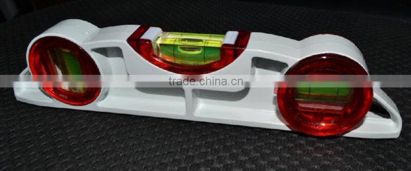 High Accuracy Aluminum Casting Bridge Level with 3 Vials for scaffold use