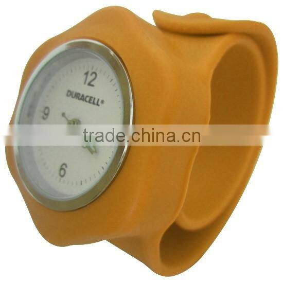 Digital clock slap watch in stars silicone bracelet watches