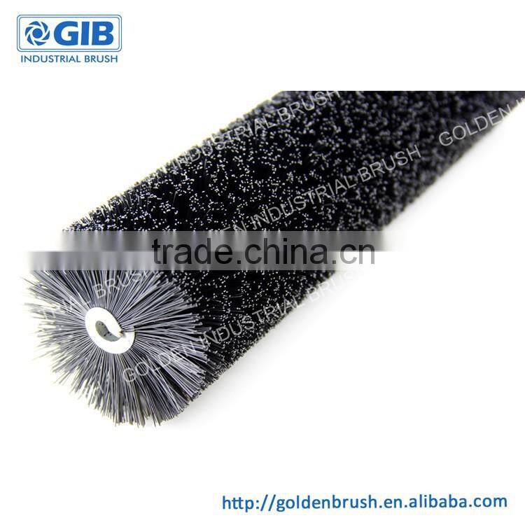 Nylon Spiral Brush, Black Straight Nylon Coil Brush, Outside Diameter 52 mm