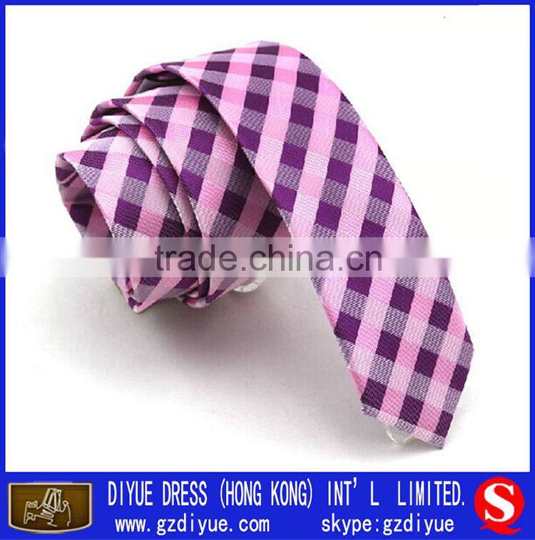 Wholesale Skinny Tie Mens Ties Scotland Checek Silk Necktie