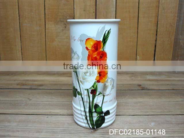 chinese ink decal ceramic condiment canisters