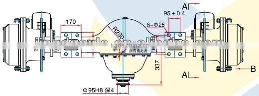 wheel loader 936F 937H 938H drive axles for YUTONG ZL30 XGMA LIUGONG XCMG ZL30E for WHEEL LOADER AXLE manufacturer