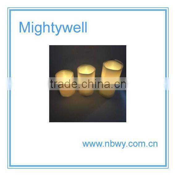 Hot sale color changing flameless led candle with remote control, led wax candle light