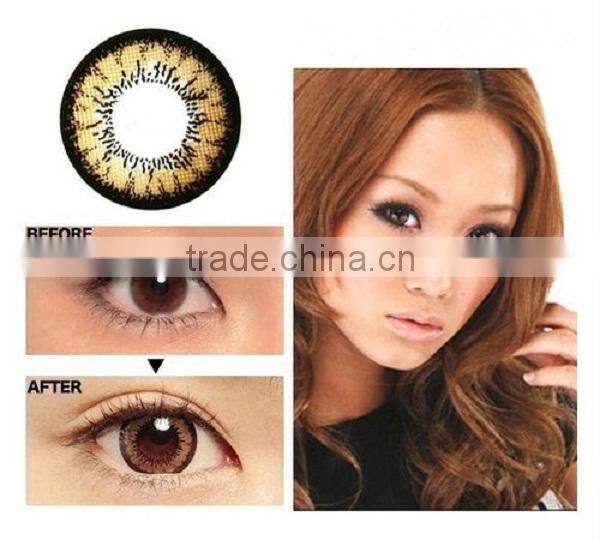 Authentic korea geo contact lens good quality colour contact lens GEO XCH yearly geo contact lens