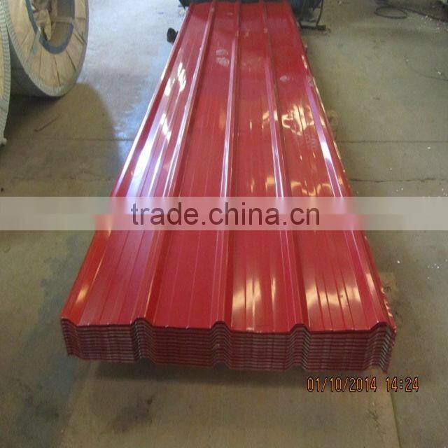 corrugated shee/weight of galvanized corrugated iron sheet/long span color coated corrugated roofing sheet