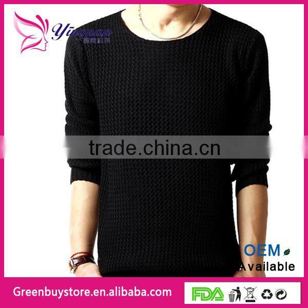 2014 Autumn pullover sweater male o-neck sweater long sleeve knitted
