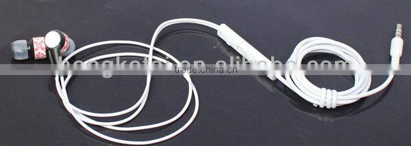 Newest earphone with switchable mic for iPhone/Nokia all kind of mobile phone