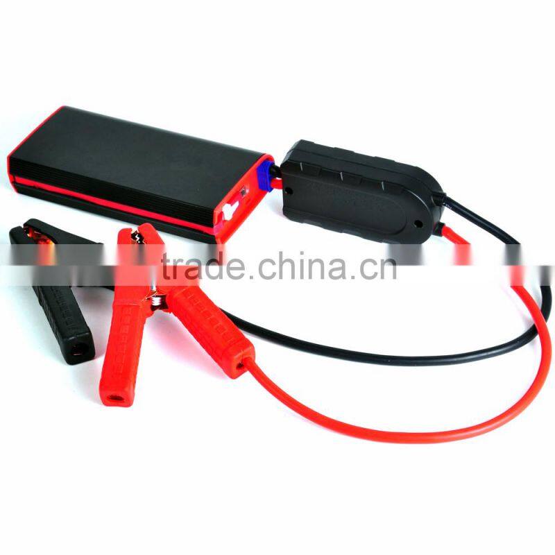 12V Portable Car Jump Starter with Power Bank with Internal Usb Phone Charge Cable