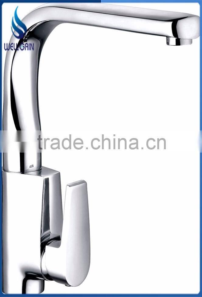 Classic single whole zinc handle brass body kitchen faucet MARTI wall mouned chrome plating kitchen mixer