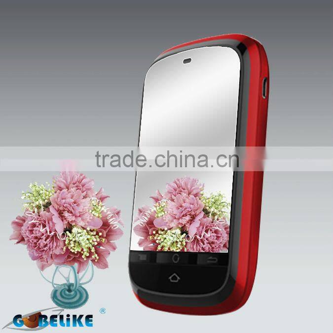 Anti finger Mirror Screen Protector Shield for mobile phone screen guard film for Alcatel OT-605