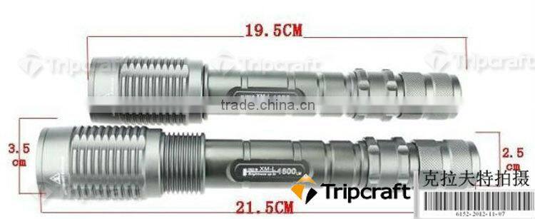 Trustfire XM-L T6 1600LM Z6 / Z5 5 Mode LED Flashlight torch Adjustable Focus Torch 1600 Lumens