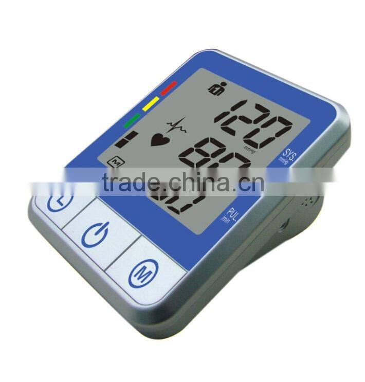 upper arm digital blood pressure monitor with big LCD display