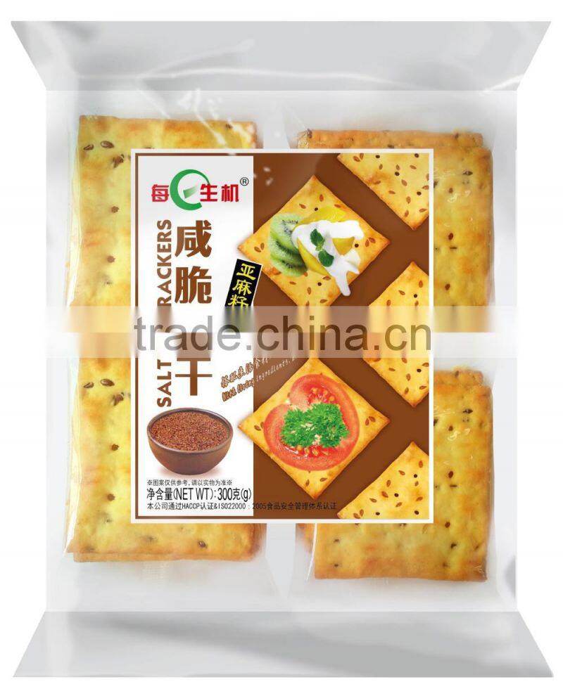 oat biscuit!! 300g*12bag Saltine Crackers(oat flavour)