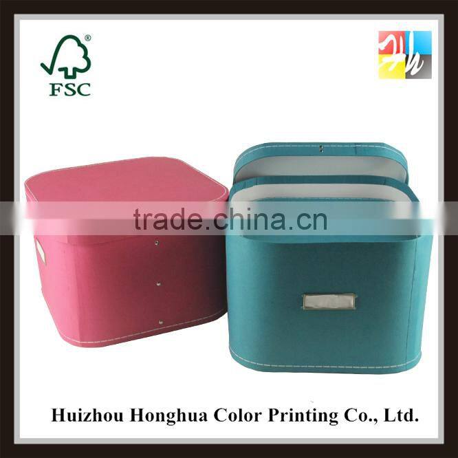 Korean style supplier of packing paper box storage box with lid