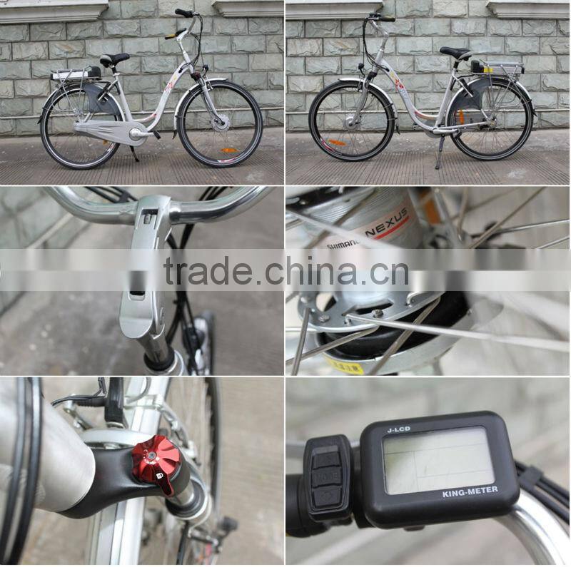 250W Brushless Geared 700C Electric City bike