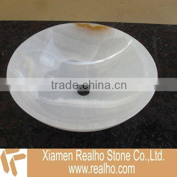 carrara white marble sink