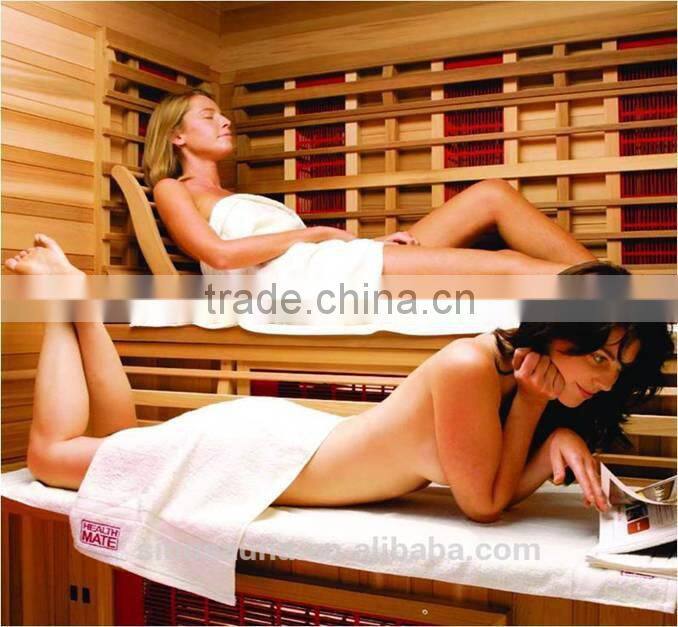 New luxury 2-in-1 infrared sauna shower combination sauna room