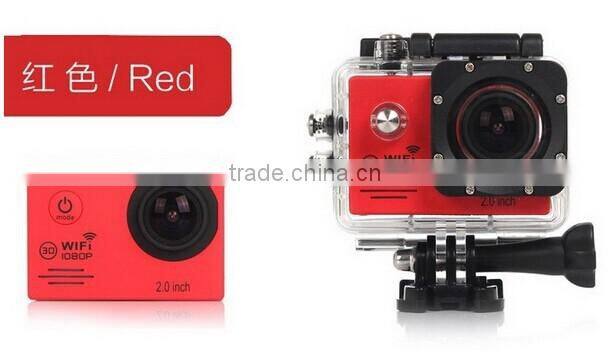 High Resolution Waterproof full hd 1080p WIFI sport camera