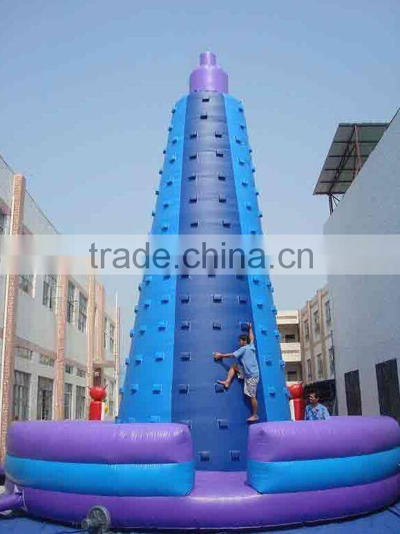 round inflatable games inflatable rock climbing wall