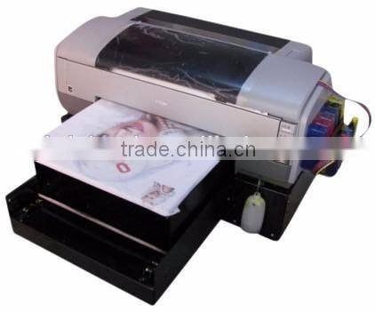 Flatbed led eco solvent printer machine A3 size with free ink cartridge