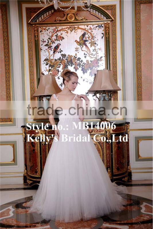 2015 Royal sweetheart neckline modern straps design sleeveless hand made lace tunisian bridesmaid dress