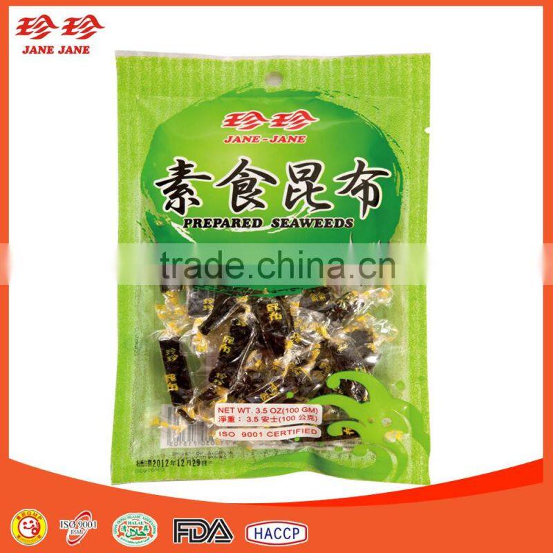 Prepared Seaweed Seafood Snack