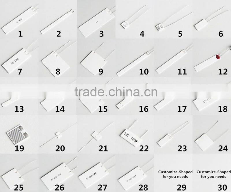 4U custom-designed MCH ceramic heater for soldering iron/ vaporizer/ hair straightener/ water heating