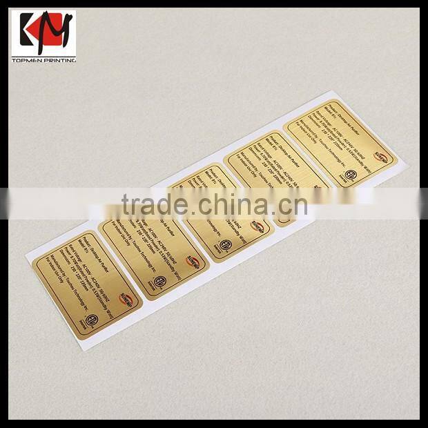 Custom Printings None-Moveable Label Sticker Self Adhesive Vinly Label Printing