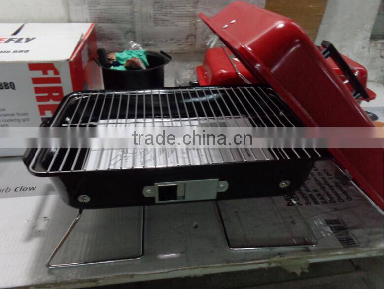 Camping charcoal bbq portable folding barbecue grill