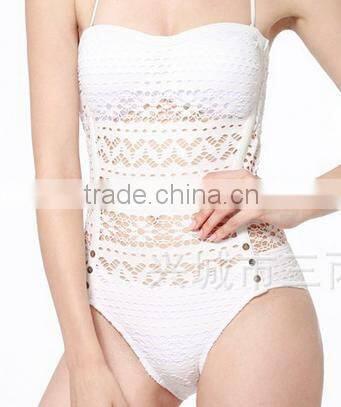 BSC098 Beautiful sex girl one piece pure triangle bikini swimwear