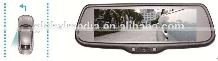 7.3 inch car mirror link full screen rear view mirror monitor with full hd dslr lcd monitor
