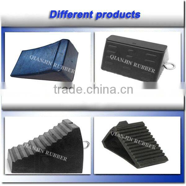 Hot Sale anti-slip Rubber Wheel Chock for car tyre
