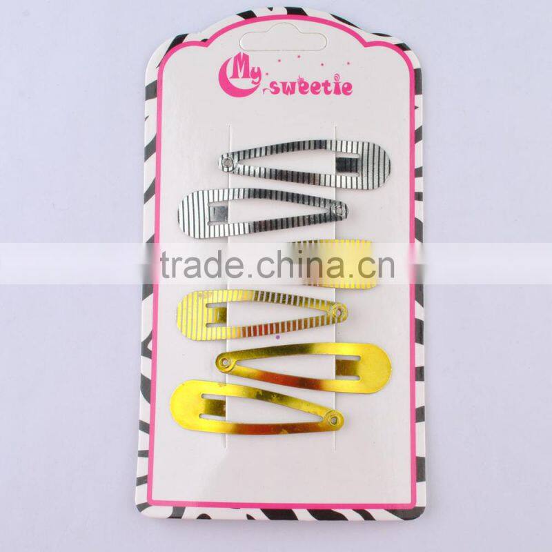 Large Gold and Silver Metal Hair Clips Wholesale