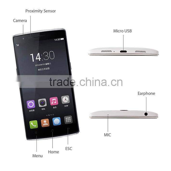 New arrival!!!ultra oneplus one phone android os MSM 8974AC Qualcomm 801 Quad-core 2.5G 3G+16/64GB 5MP+13MP camera Full HD phone